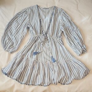 Striped Blue Dress/Coverup